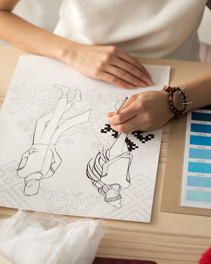 fashion designer workspace